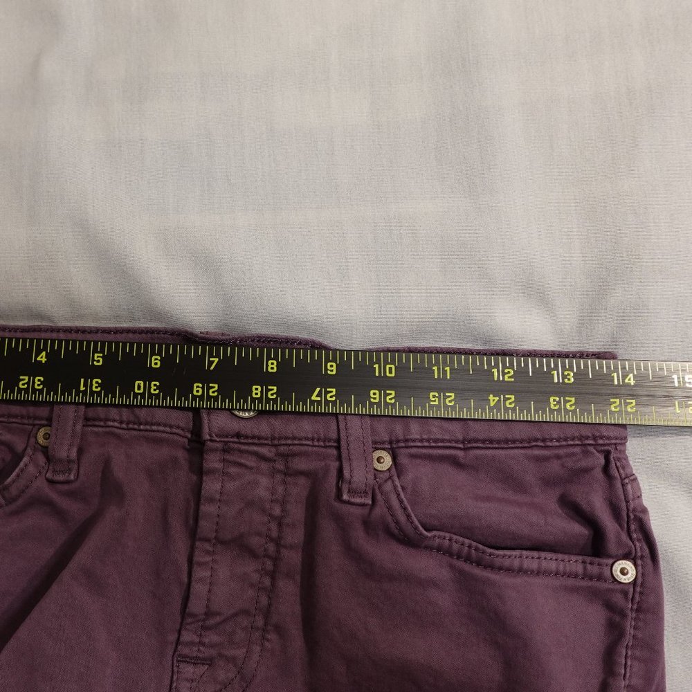 7 for all Mankind Gwenevere cropped women's 27 purple - Picture 13 of 16